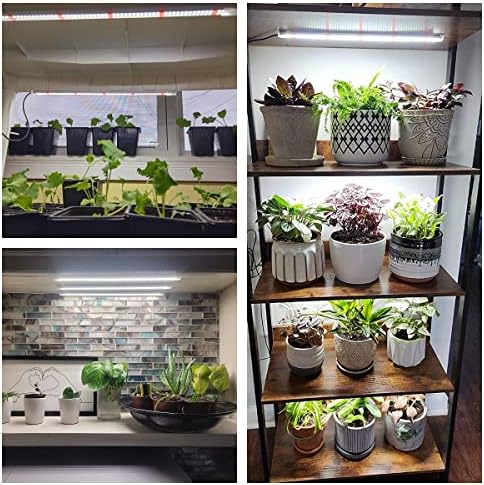 Wiaxulay Full Spectrum LED Grow Light Strips | 6000K Dimmable 2-Pack