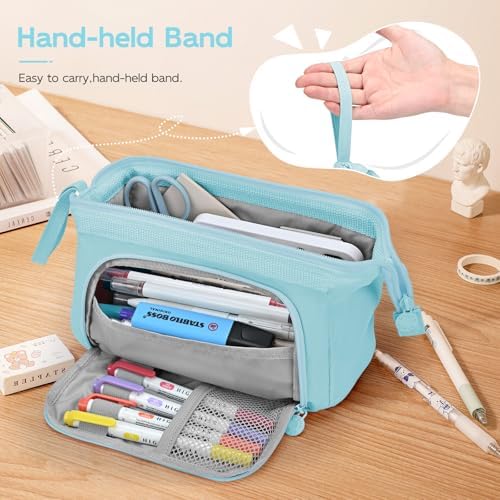 Mamowla Large Pencil Case | Durable Stationery Pouch for School