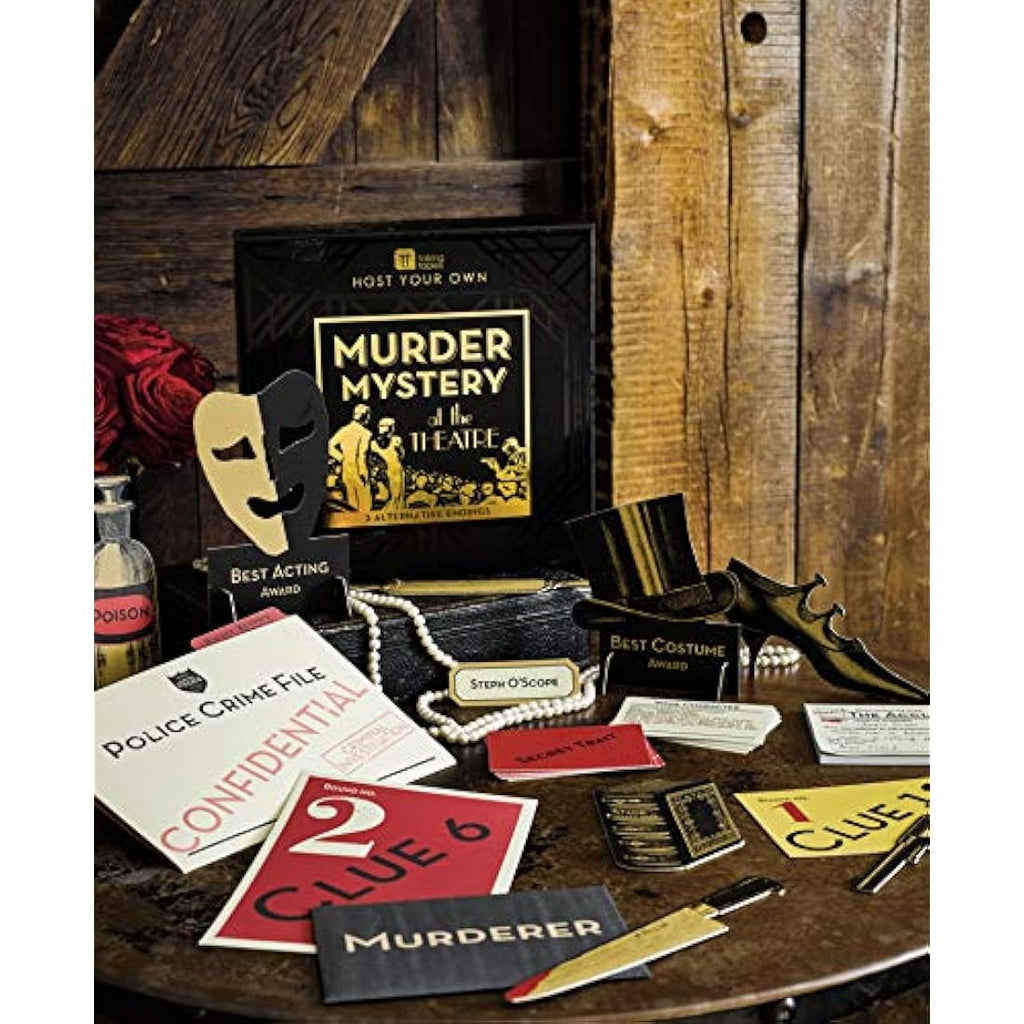 Talking Tables Murder Mystery Game - Reusable Party Kit for 5-13 Players