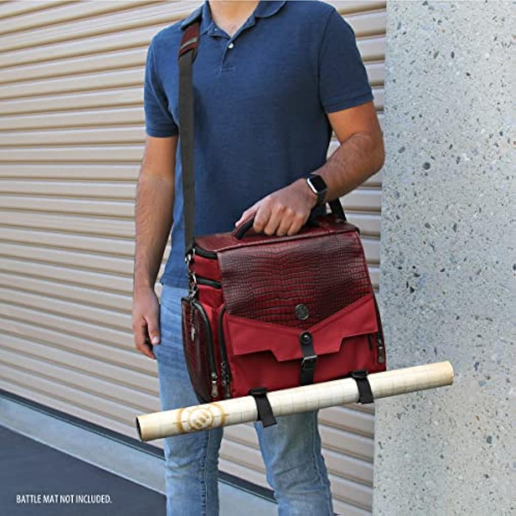 ENHANCE Dragon Hide RPG Adventurer's Bag | DND Miniature Storage Vault