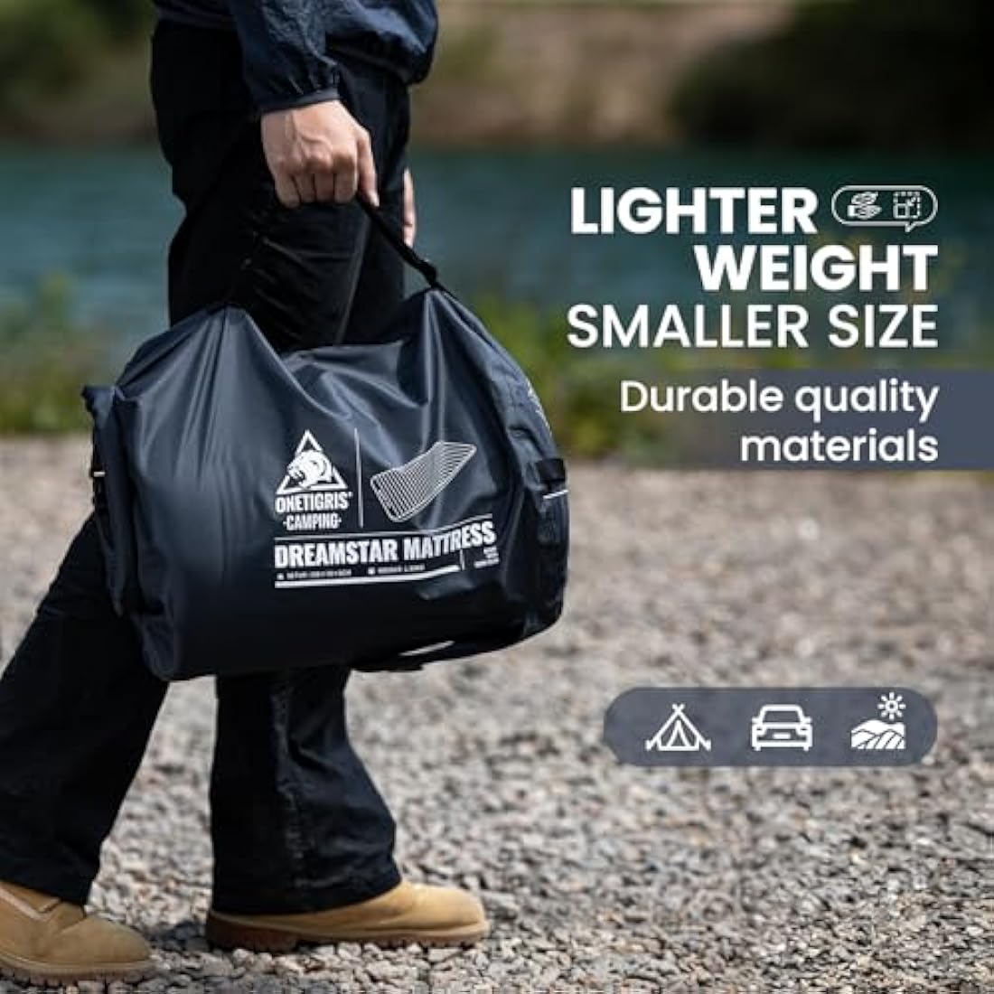 OneTigris Dreamstar Self-Inflating Sleeping Pad | 3" Foam Camping Mattress