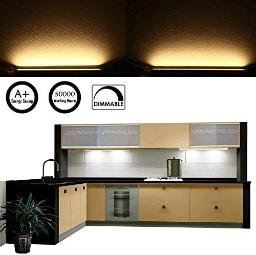 LED Under Cabinet Kitchen Lights – Dimmable Warm White 6 Pack