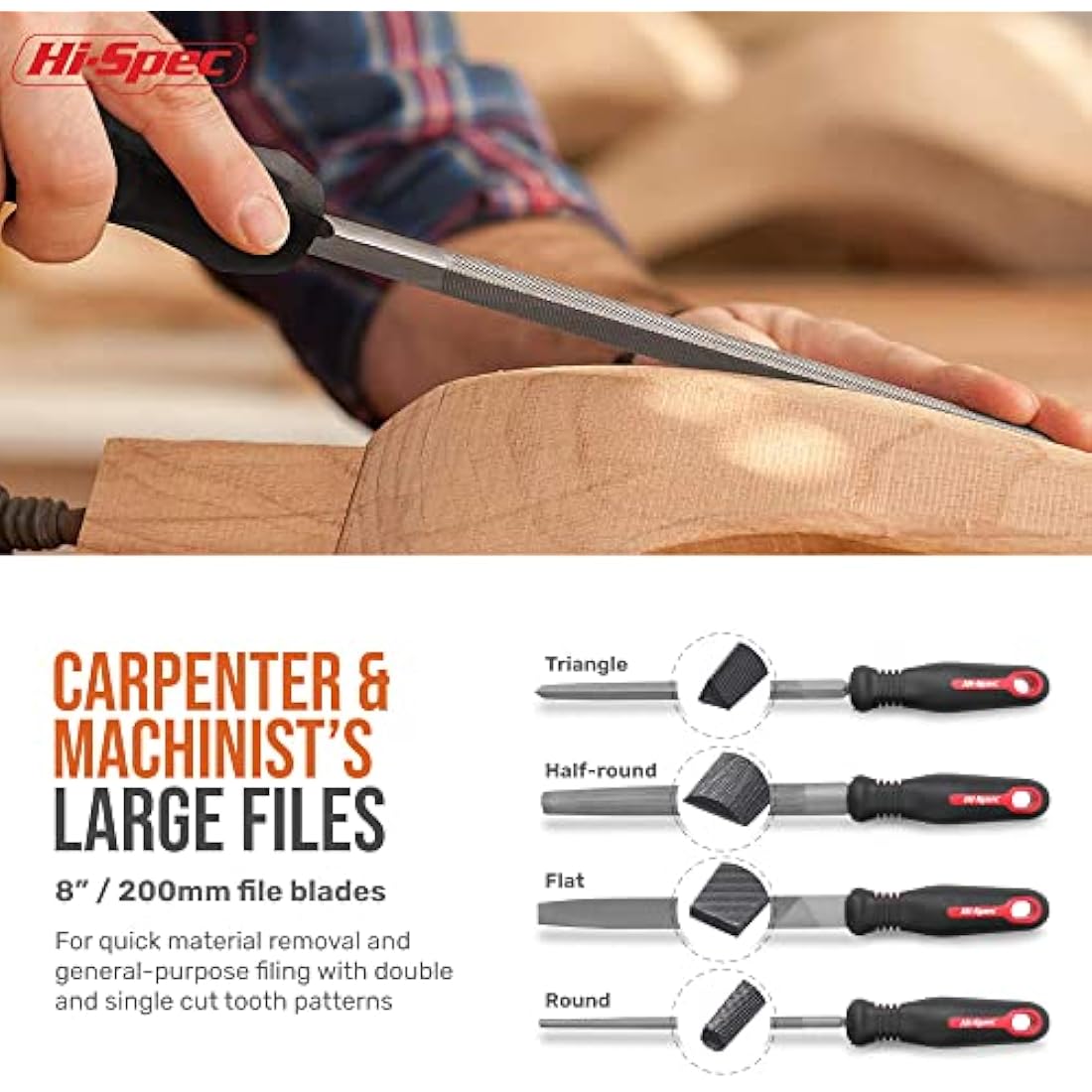 17 Pc Metal File Set – Steel Hand & Needle Files with Case