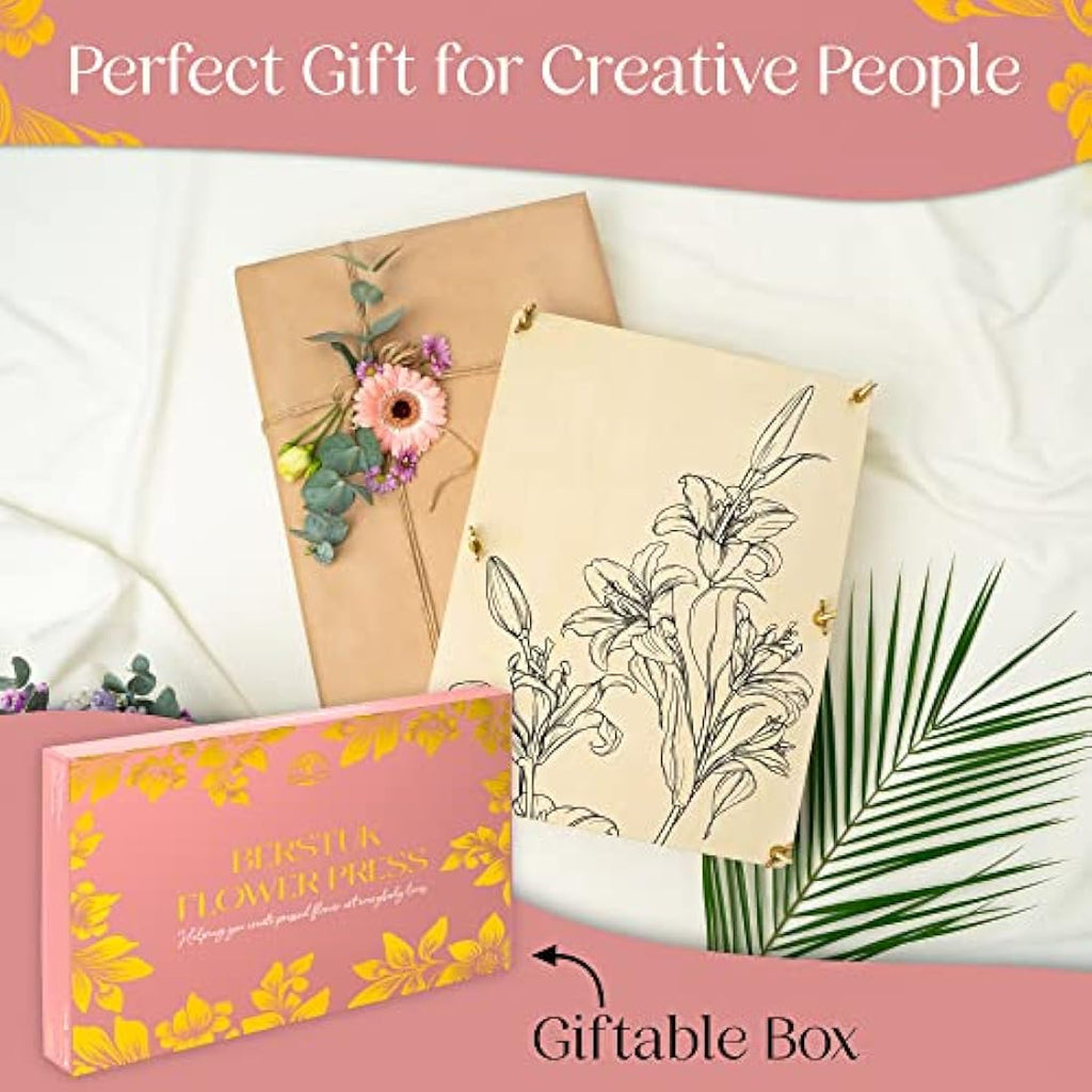Berstuk Extra Large Flower Press Kit | 15x11.4" Wooden Preservation Kit