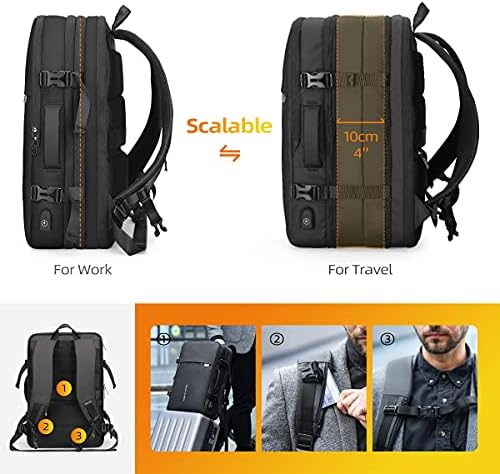 Mark Ryden 17 inch Laptop Backpack | Expandable 40L Travel Carry On