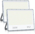 YIQIBRO 300W LED Security Floodlight | 30000LM IP67 Waterproof - 2 Pack