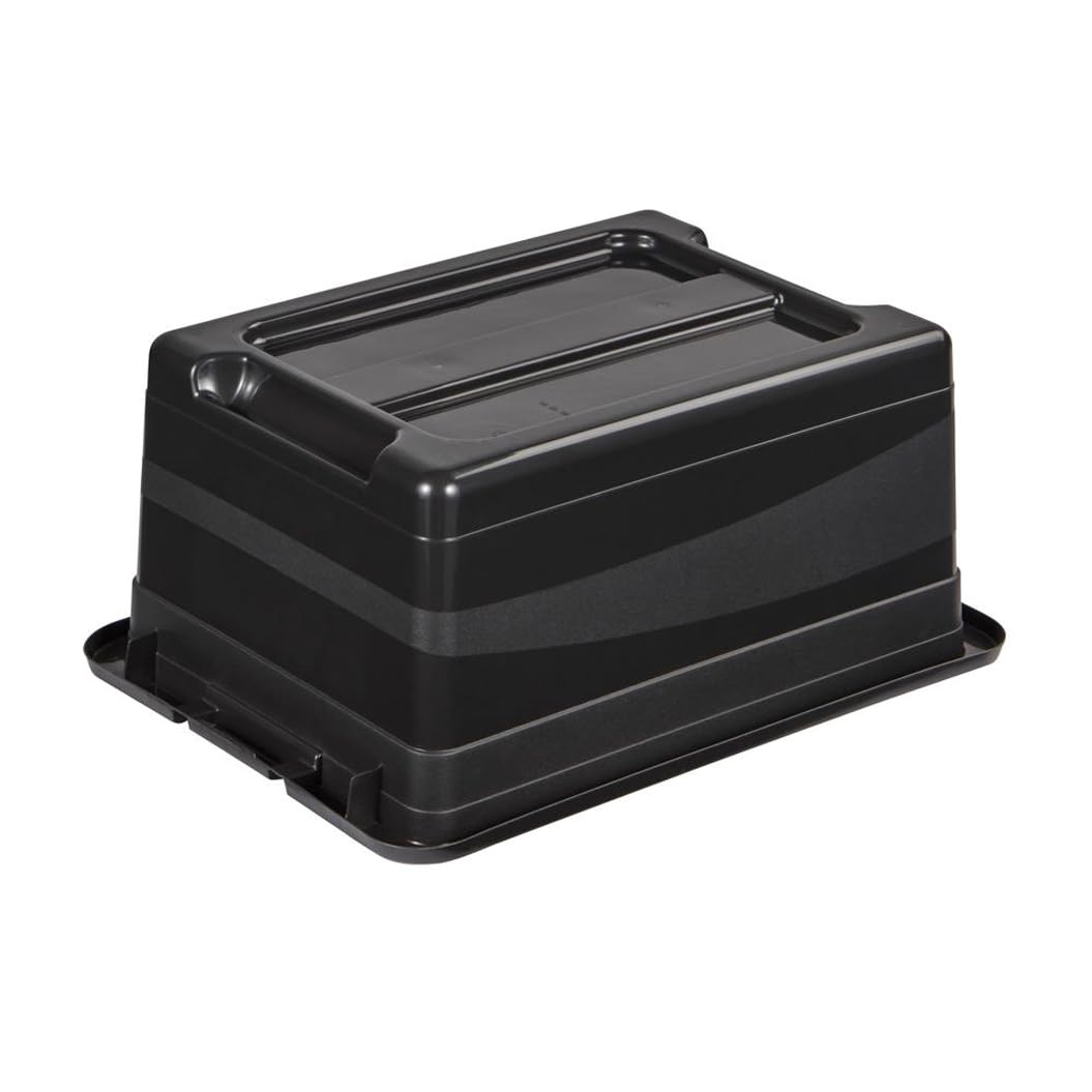 Keeeper Transport Box with Lid, Extra Strong, Sliding Closure, 39.5x29.5x17.5 cm, 12 Litre, Eckhart, Graphite Grey - image 5