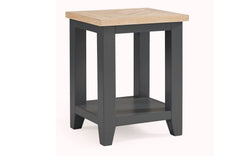 Julian Bowen Bordeaux Lamp Table, Dark Grey - image 1