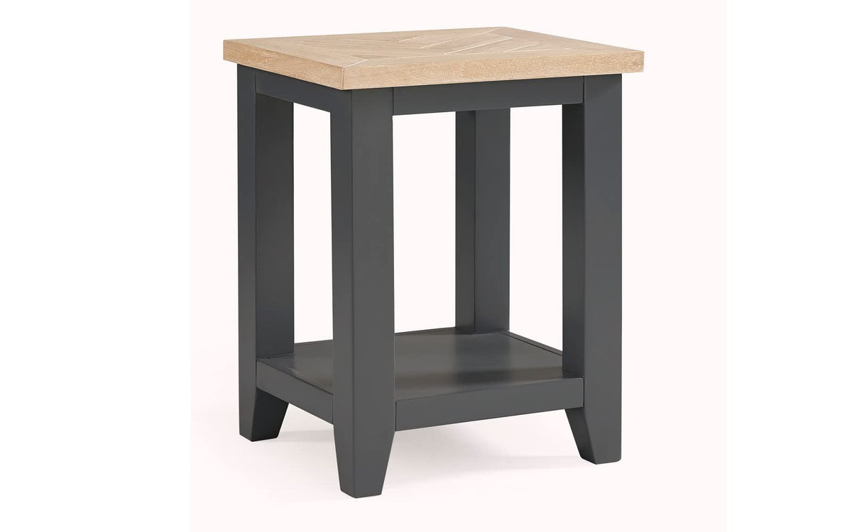 Julian Bowen Bordeaux Lamp Table, Dark Grey - image 1
