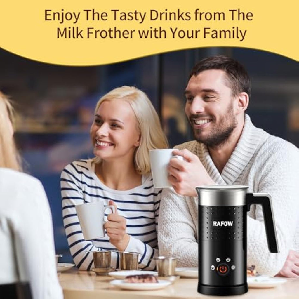 4-in-1 Electric Milk Frother | 300ml Automatic Steamer