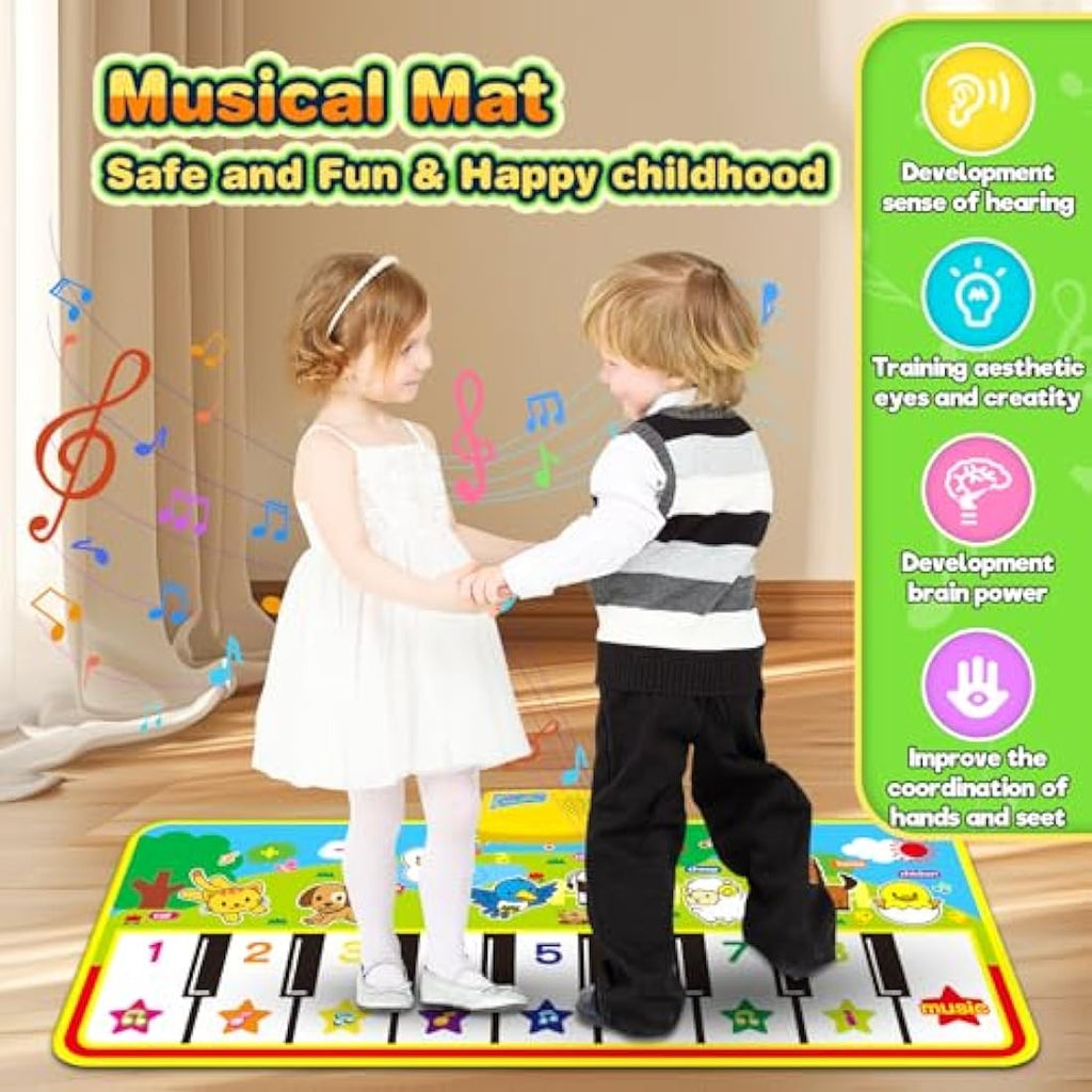 m zimoon Kids Piano Mat – Large Musical Floor Carpet for Toddlers