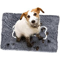 Microfiber Dog Doormat – Large 26x36 Grey/White Bone