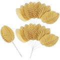 Jolof Store 200Pcs Gold Artificial Silk Rose Leaves for DIY Crafts