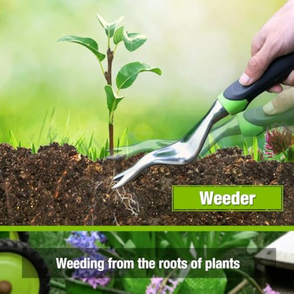WORKPRO 5-Piece Garden Tool Set | Cast Aluminum Ergonomic Hand Tools