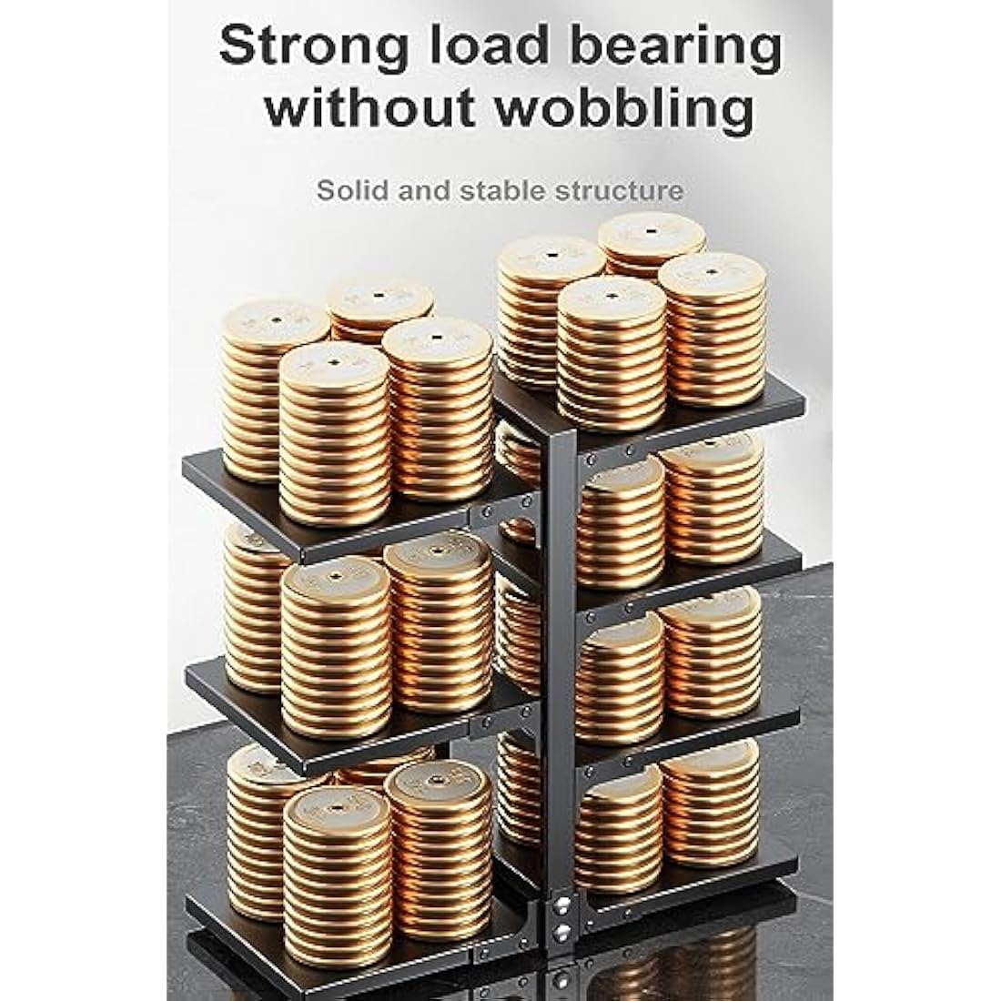 Pot and Pan Organizer | 7 Adjustable Tiers Carbon Steel Rack