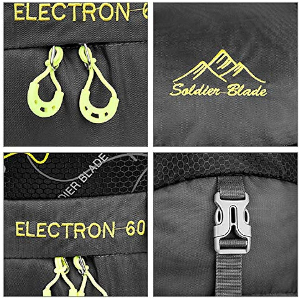 Freiesoldaten 60L Hiking Backpack | Waterproof Nylon Camping Rucksack