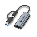 WAVLINK 2.5G Ethernet Adapter | USB-C & USB 3.0 to RJ45 LAN Network