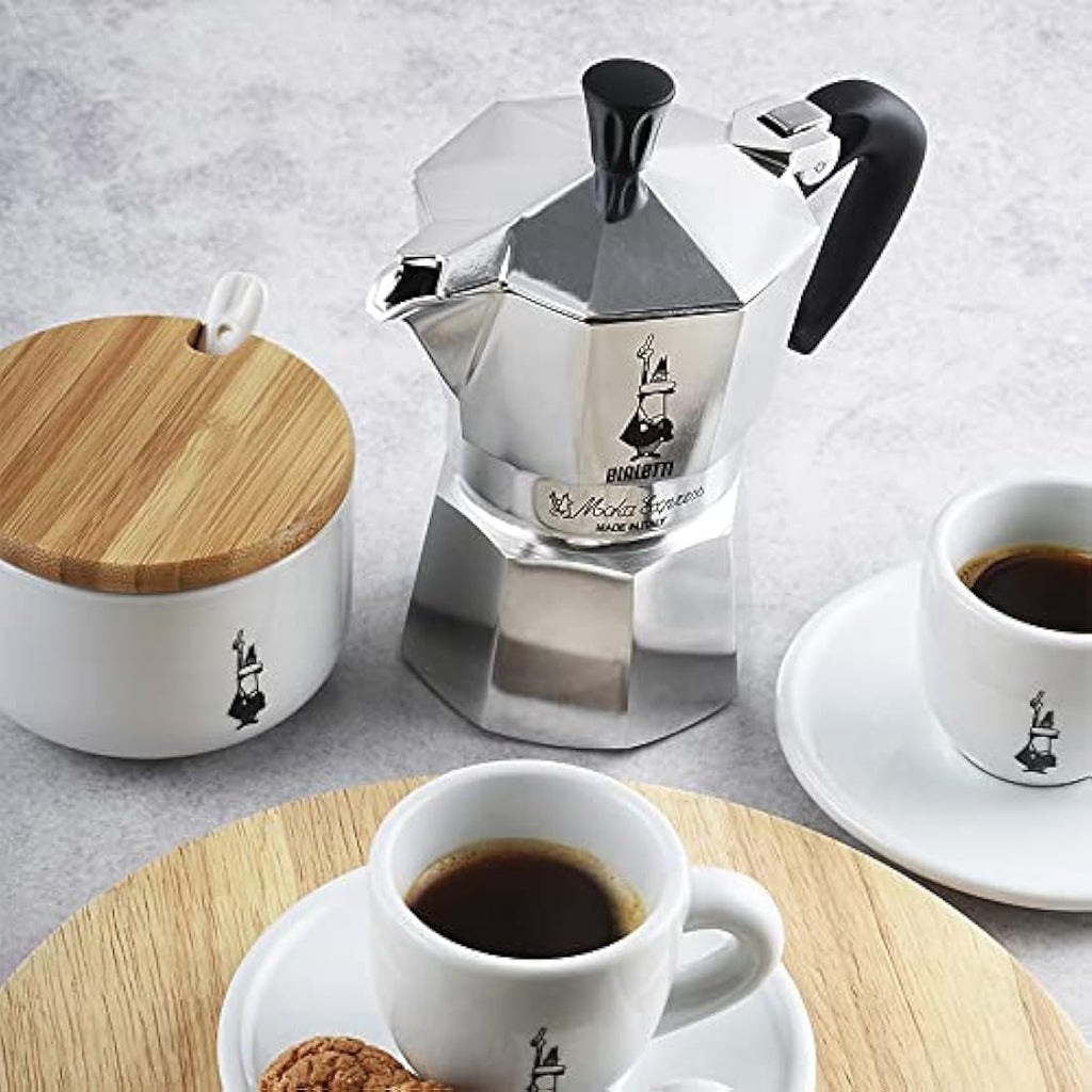 Bialetti Moka Express 9-Cup Stovetop Coffee Maker | Silver Aluminium