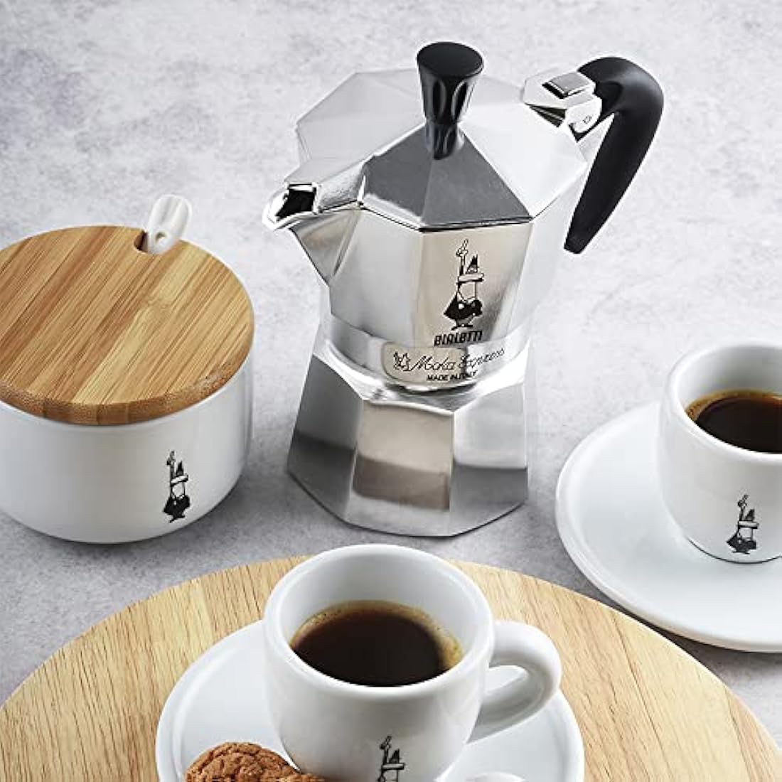 Bialetti Moka Express 9-Cup Stovetop Coffee Maker | Silver Aluminium