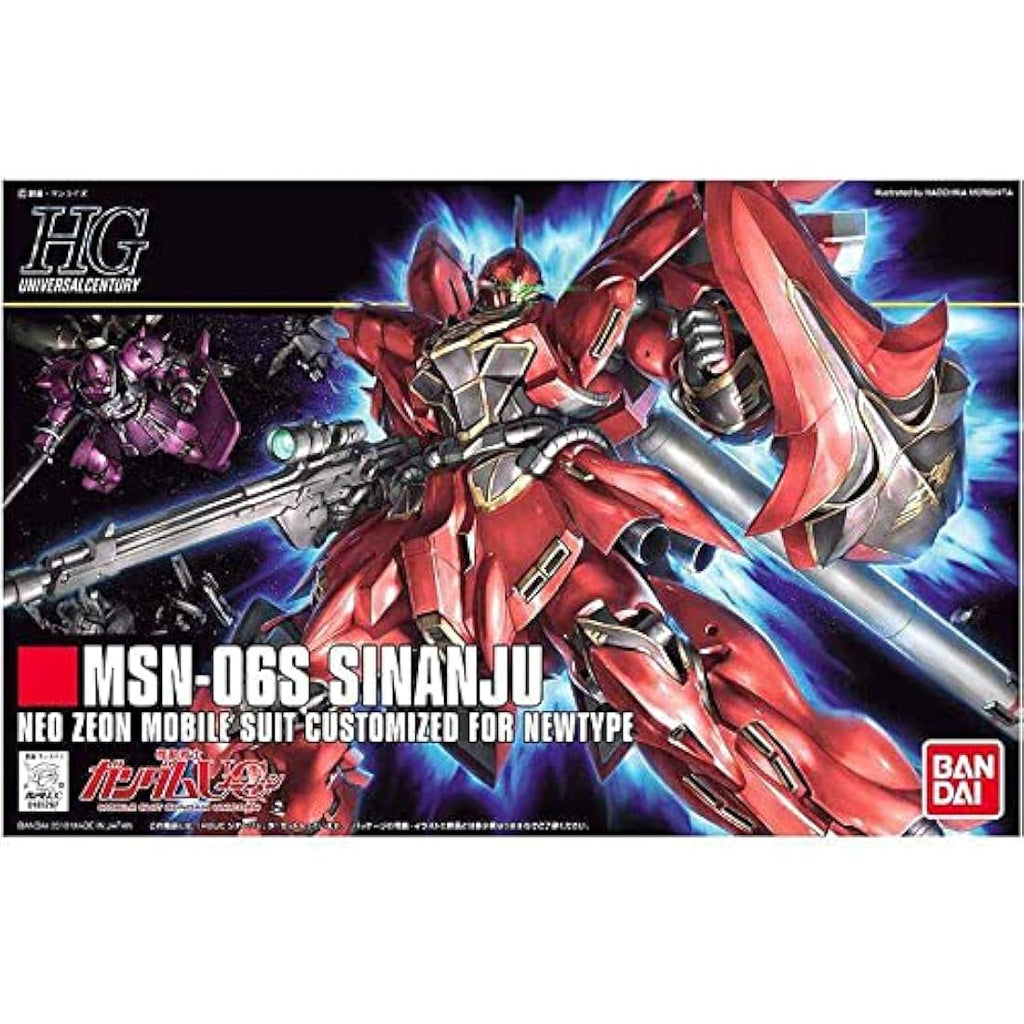 Bandai Hobby HGUC Sinanju 1/144 Scale Gunpla Model Kit – Mecha Figure