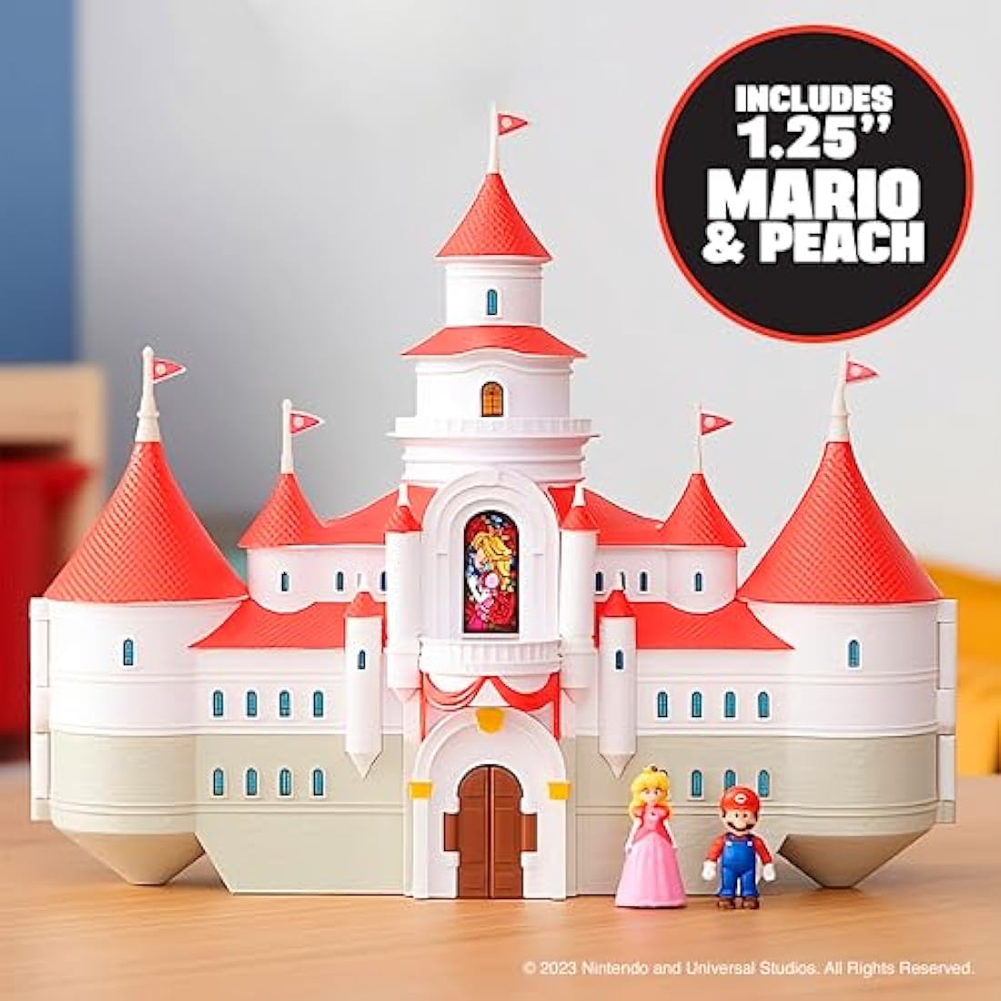 Nintendo Super Mario Movie Mushroom Kingdom Castle Playset with Figures