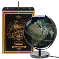 Gentlemen's Hardware Illuminated City Lights Globe – Blue, 25.4cm