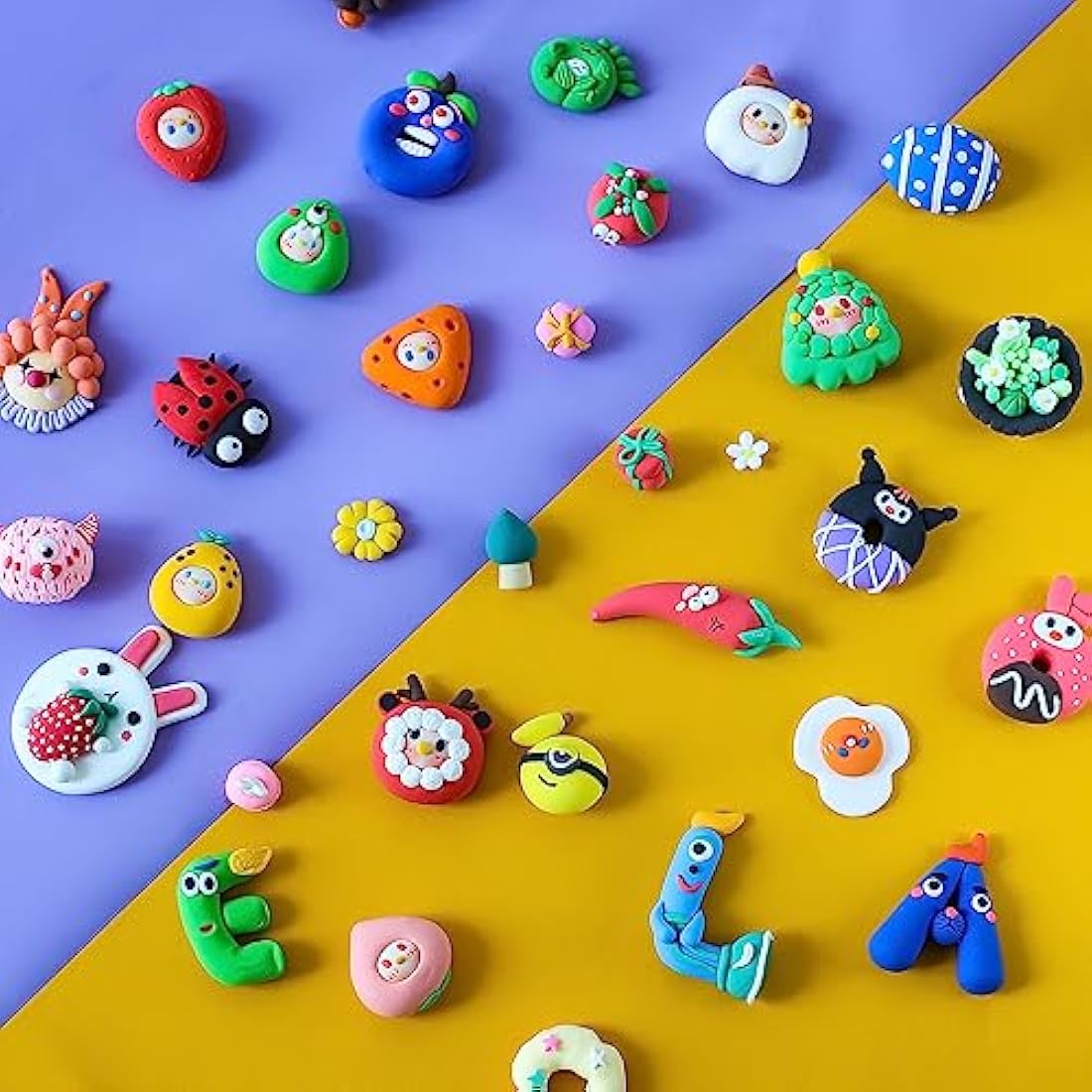 iFergoo Air Dry Clay - 50 Colors Non-Toxic Modelling Clay Kit for Kids