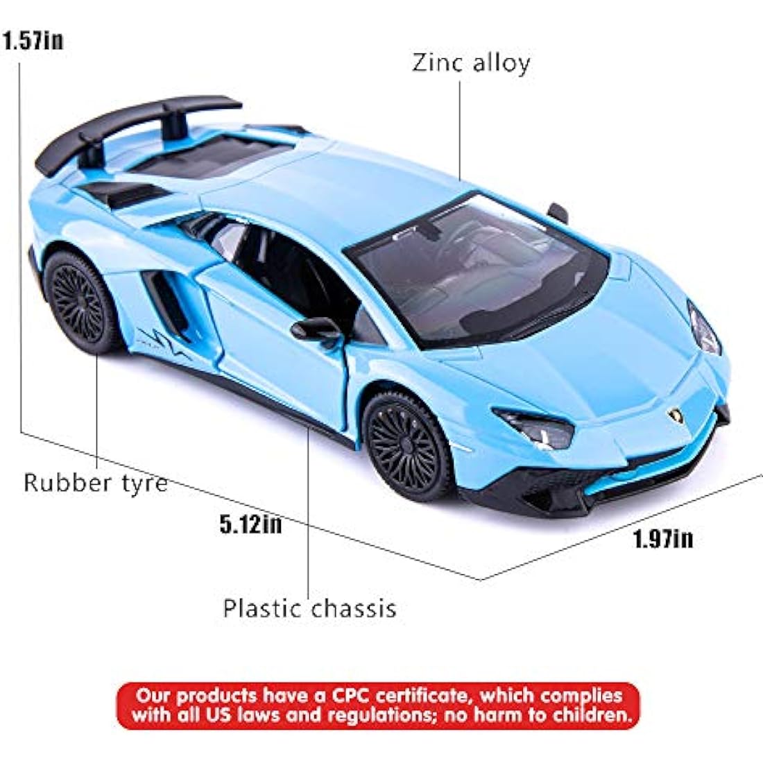 TGRCM-CZ Lamborghini Aventador LP700-4 1/36 Diecast Pull Back Car
