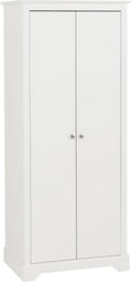 Seconique Stratford 2 Door Wardrobe – White Shabby-Chic Bedroom Storage