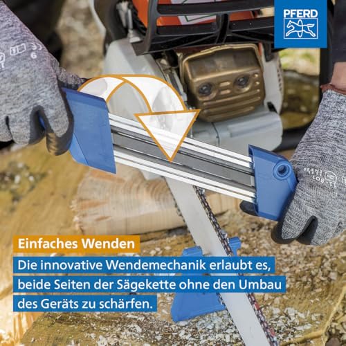 PFERD CS-X Chain Saw Sharpener | 3.2 mm File for 1/4" Low Profile Chain