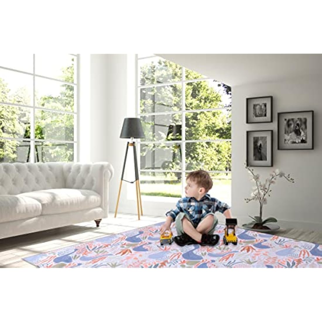 Splat Mat – 51" Waterproof Non-Slip High Chair Floor Mat