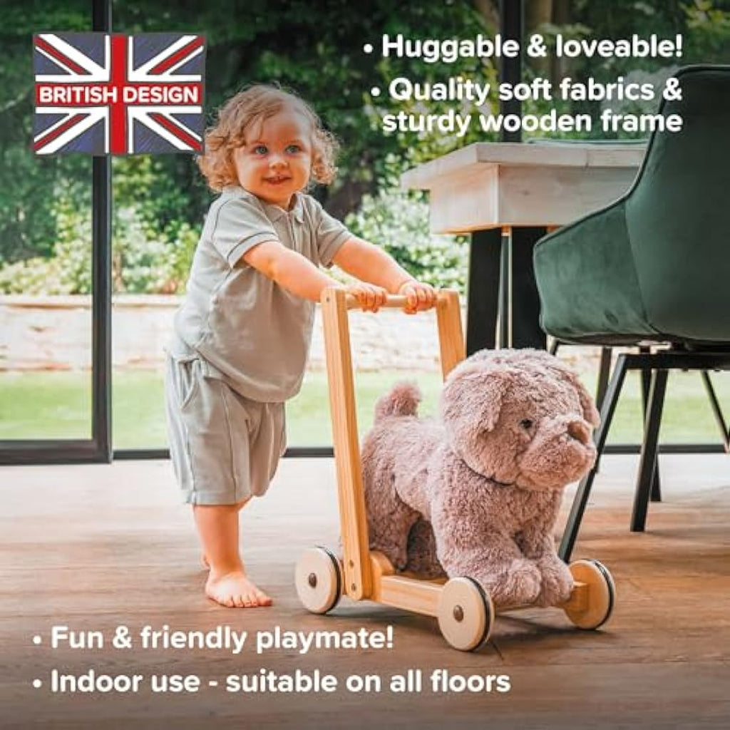 Little Bird Told Me Bailey Dog 2-in-1 Baby Walker & Ride On Toy