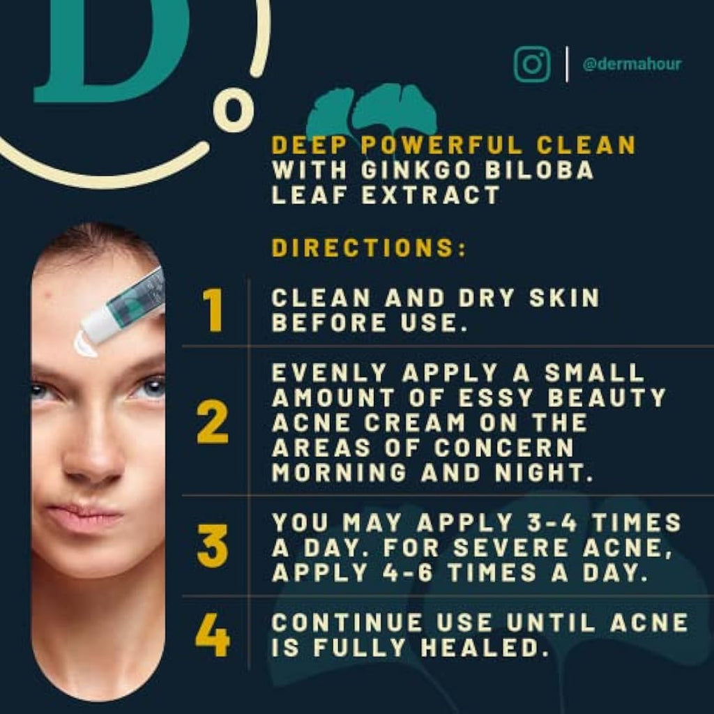 DermaHour Anti Acne Removal Cream | Oil Balancing Pore Minimizer - 40ml