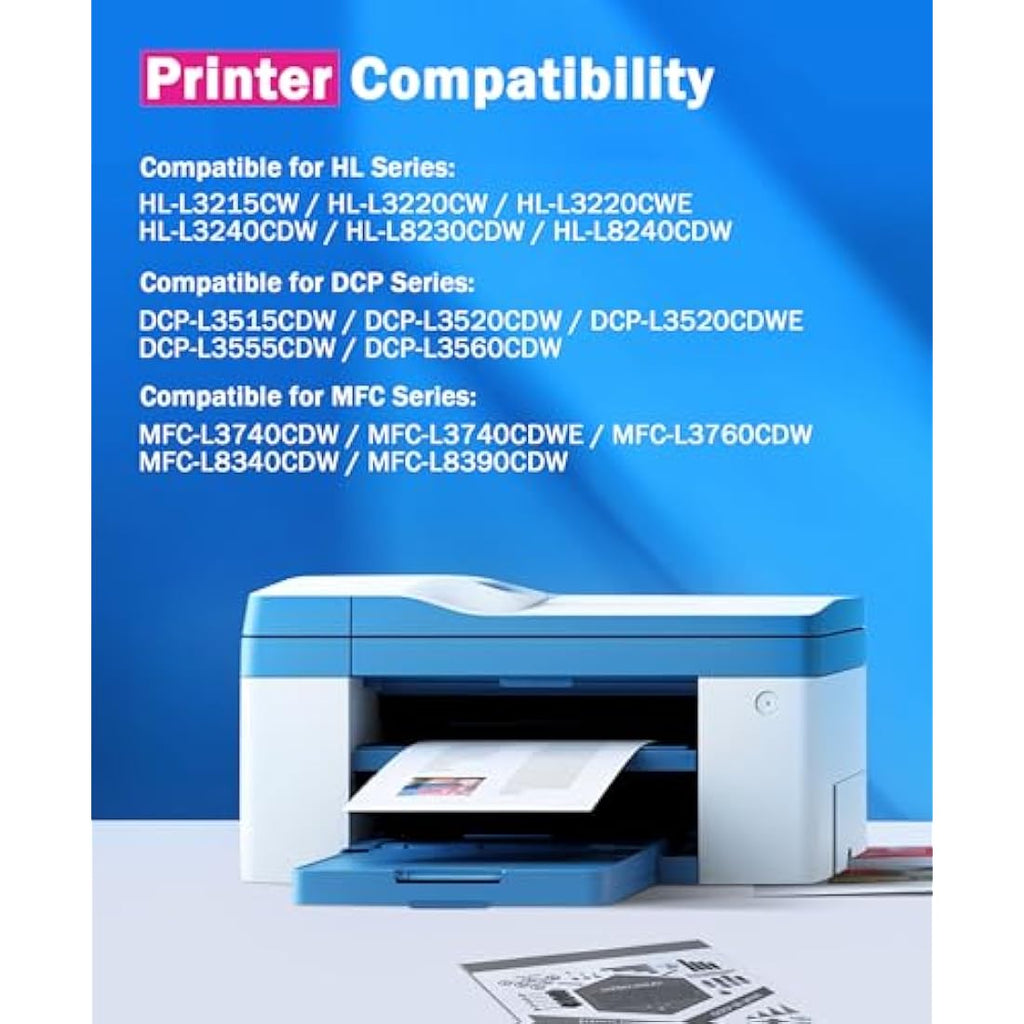 SODFACE TN248XL Compatible Toner Cartridges for Brother MFC-L3740CDW | 4-Pack