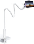 Lamicall Gooseneck Phone Holder – Flexible 360 Arm Bed Mount, White