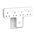 Mscien 4-Way Multi Plug Adapter – Surge Protected Extension with Switches