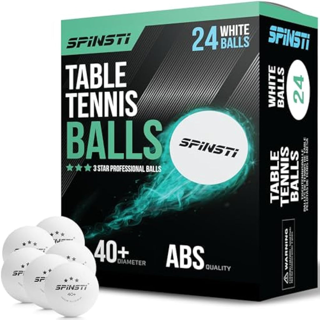 SPINSTI 3-Star Table Tennis Balls | Professional 40mm ABS Ping Pong Balls