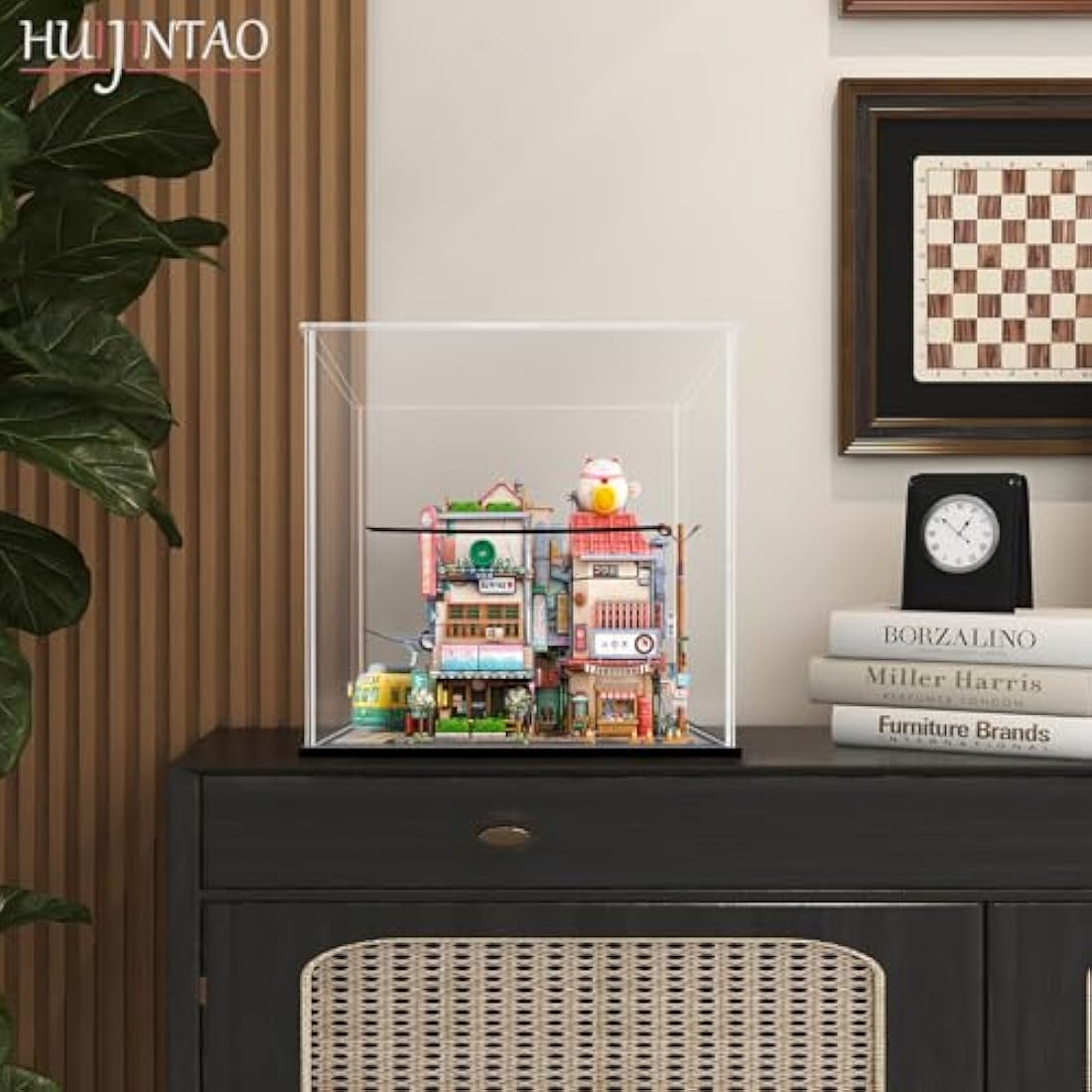 HUIJINTAO Clear Acrylic Display Case - Dustproof Action Figure Showcase