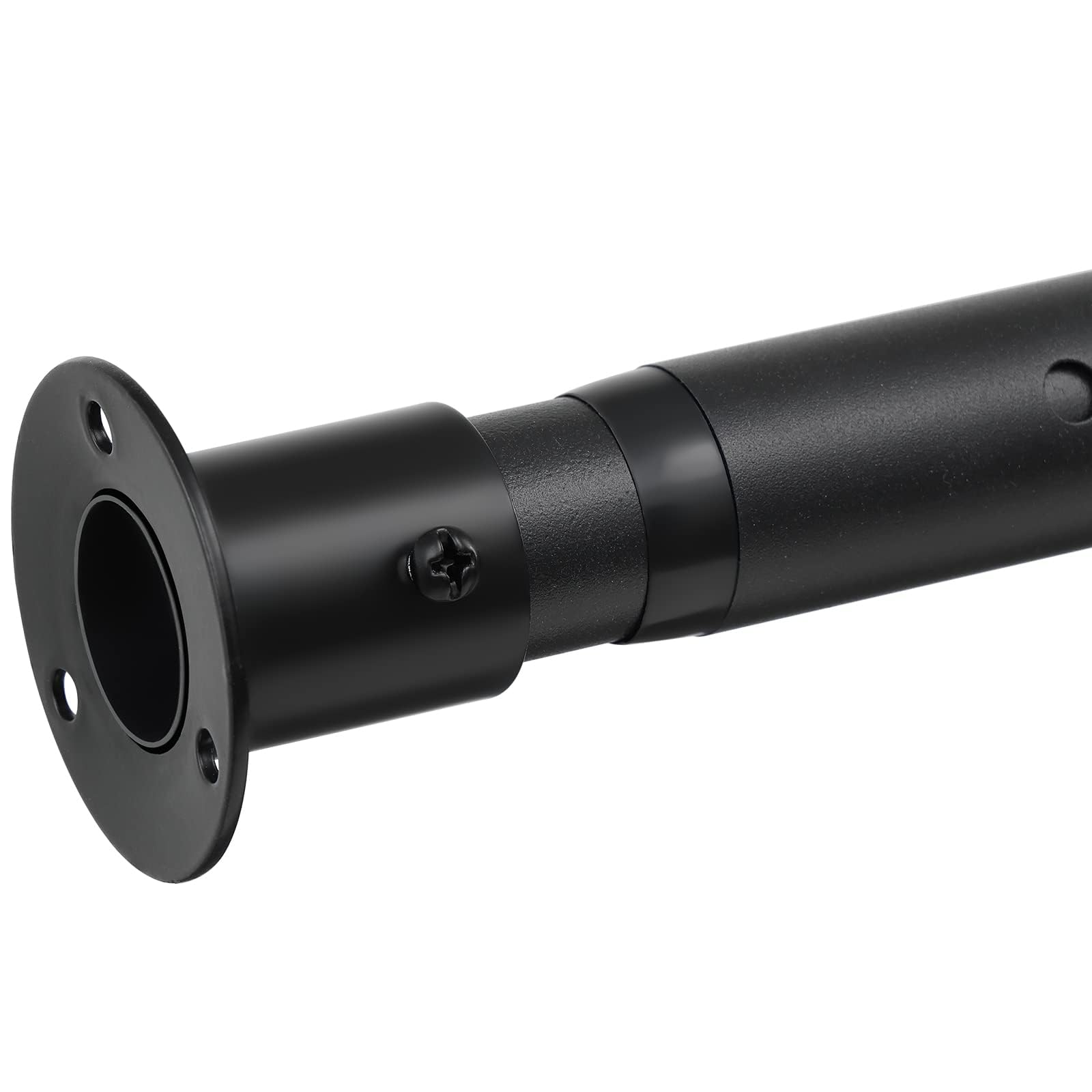 Harrms Matte Black Shower Curtain Rod – Heavy Duty Extendable Pole