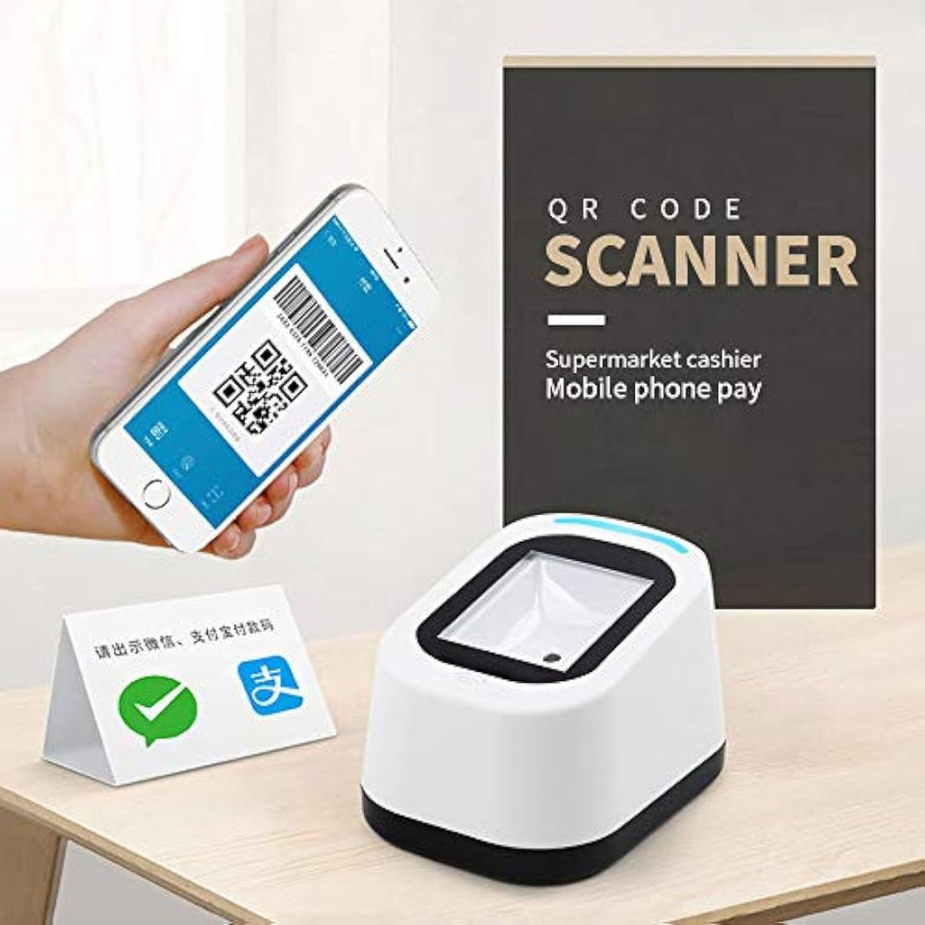 Jolof Store USB Wired Barcode Scanner – 1D/2D QR Code Reader for Retail