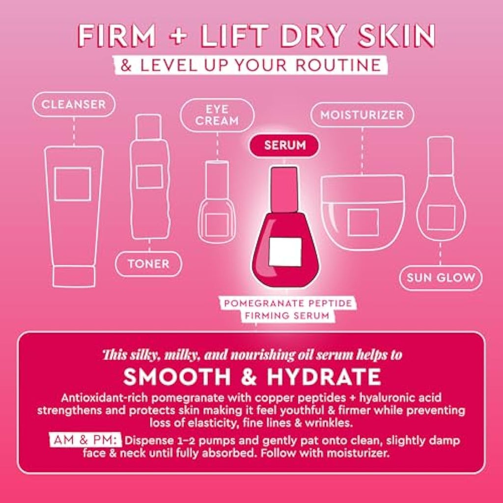 Glow Recipe Pomegranate Copper Peptide Serum - Firming & Hydrating 30ml