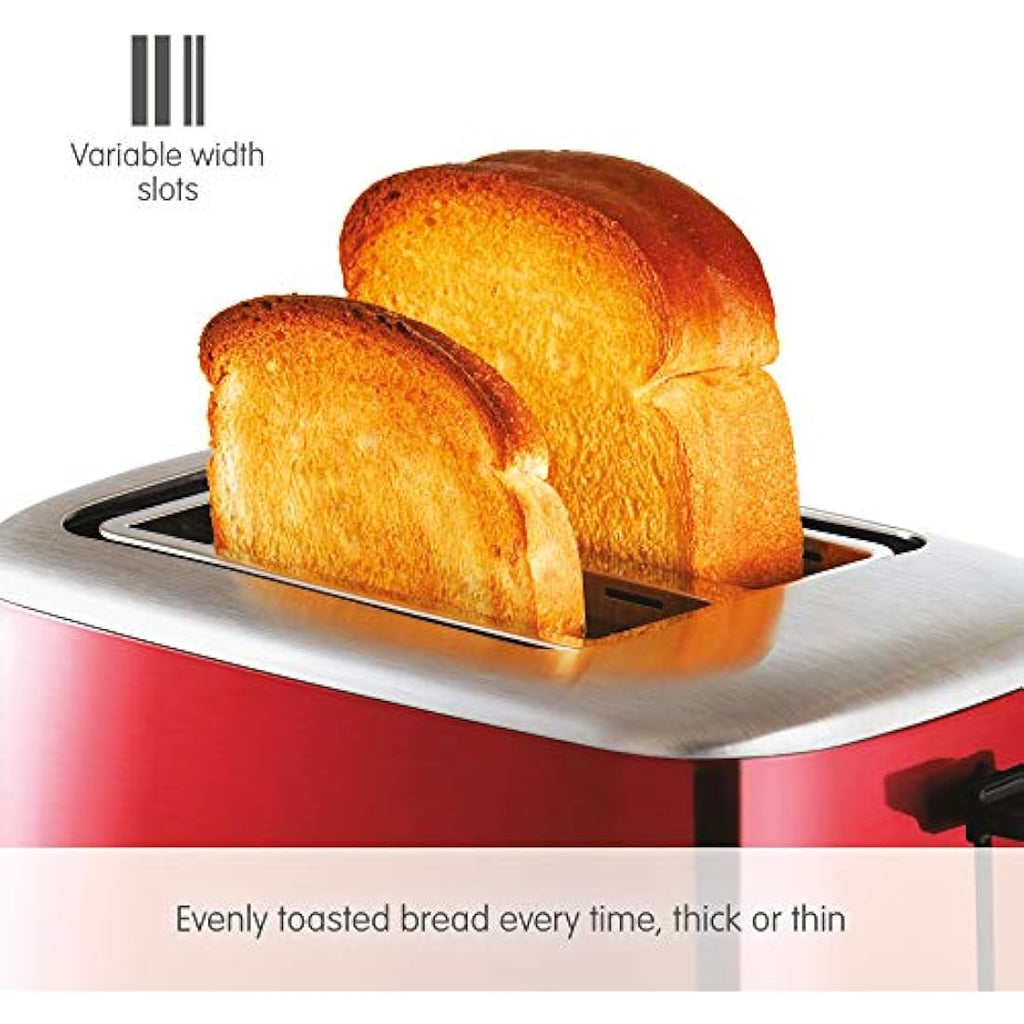 Morphy Richards Equip 2-Slice Toaster – Red Stainless Steel – 222066