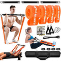 DASKING Resistance Bands Set with 98cm Detachable Bar - Home Gym Workout Kit