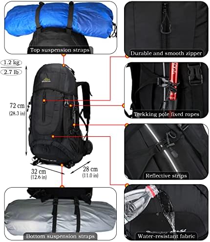Doshwin 70L Hiking Backpack – Large Trekking Rucksack for Men & Women