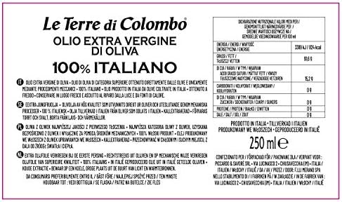 Le Terre di Colombo Italian Extra Virgin Olive Oil - 6 x 0.25L Bottles