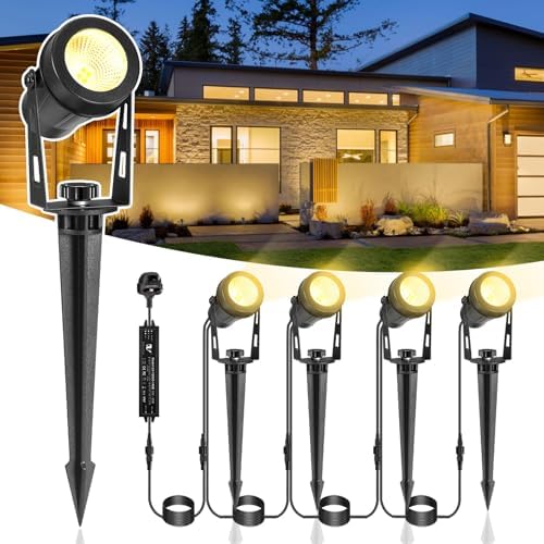 IRISECO 4-in-1 LED Garden Spotlights | 12V Low Voltage IP65 Waterproof