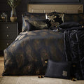 Laurence Llewelyn-Bowen Dandy Jacquard Duvet Cover Set | Black & Gold