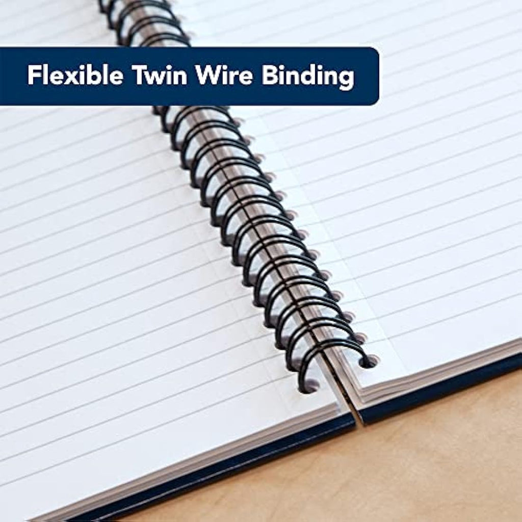 Summit A4 Wirebound Hardback Notebook, Ruled, Blue, 10 Pack