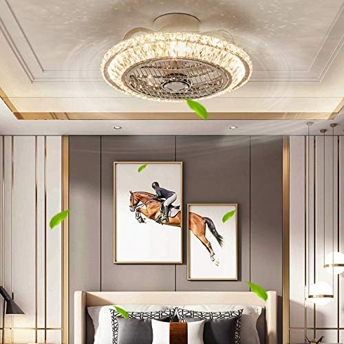 Crystal Ceiling Fan | 72W Dimmable LED Light with Remote