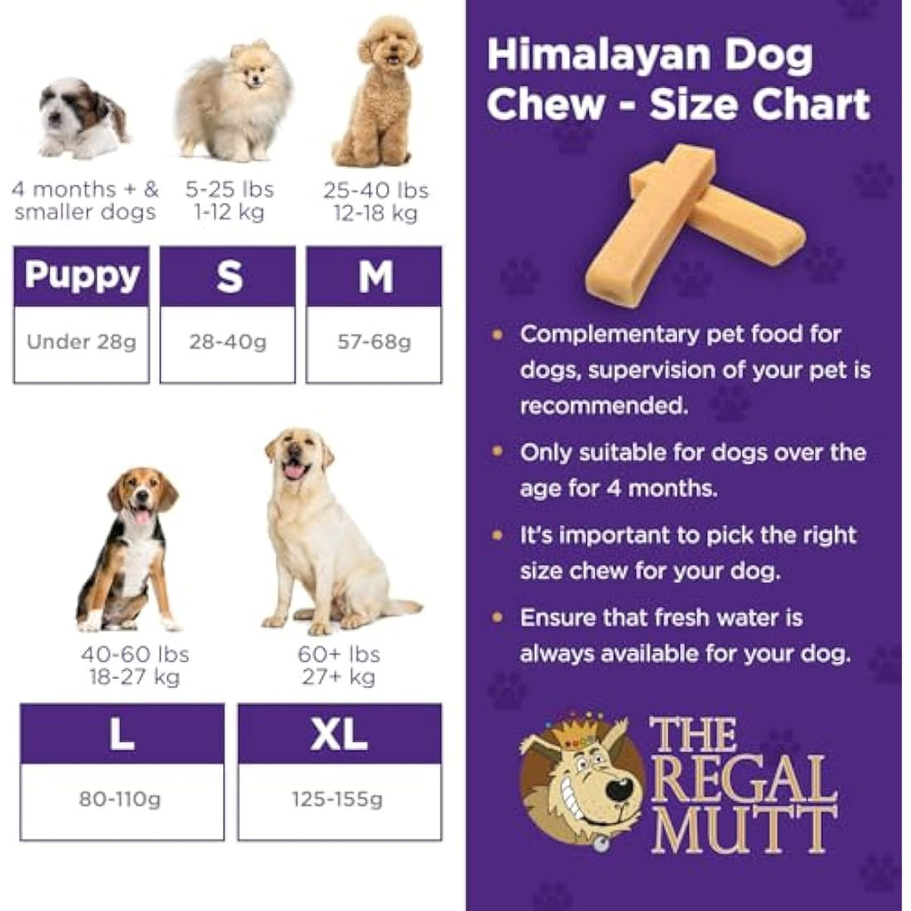 The Regal Mutt Himalayan Puppy Chew – Natural Dog Treat (Bag of 5)